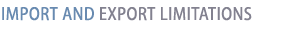 Bulgarian Import and Export Limitations