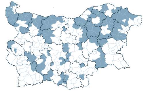 Areas of High Unemployment in Bulgaria